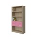 BOOKCASE OF 4 SHELVES AND DRAWERS
