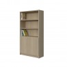 BOOKCASE OF 3 SHELVES AND CUPBOARDS